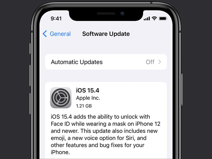 آپدیت جدید ios 15.4 اپل